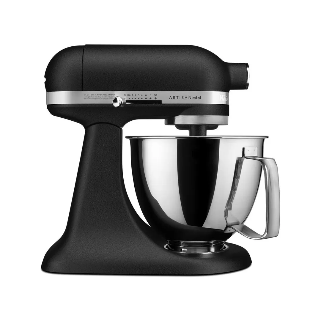 KitchenAid KSM3316XBK Artisan® Mini Series 3.5-qt  Tilt-Head Stand Mixer,10-Speed, Cast Iron Black 