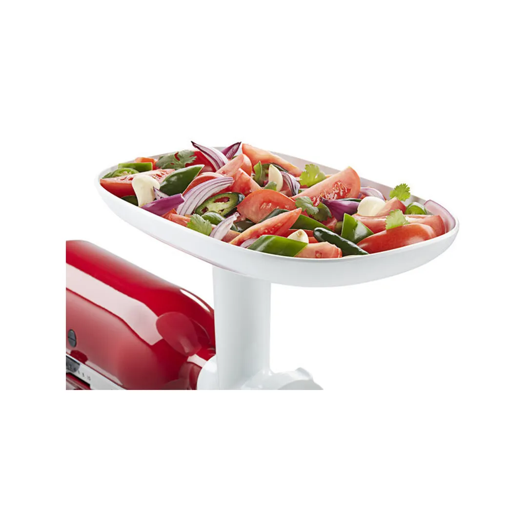 KitchenAid KSMFT Large Food Tray – 7.5" x 12.5" Plastic, Easy‑Clean, Fits Grinder & Sausage Stuffer