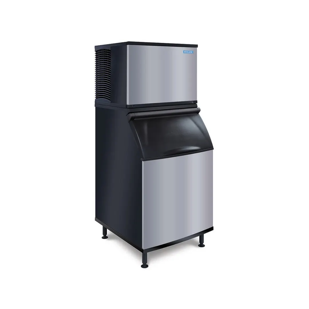 Koolaire KYT0300A/K570 Air Cooled Half Cube 330 lb Ice Machine with Bin, 532 lb Storage
