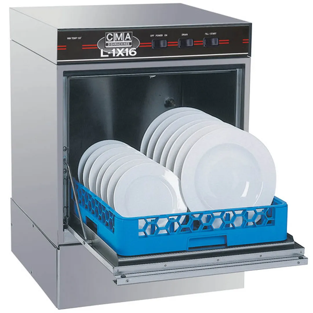 CMA Dishmachines L-1X16 W/HEATER 24" Undercounter Dishwasher,30 Racks/Hr-41 Gal/Hr-Low Temp