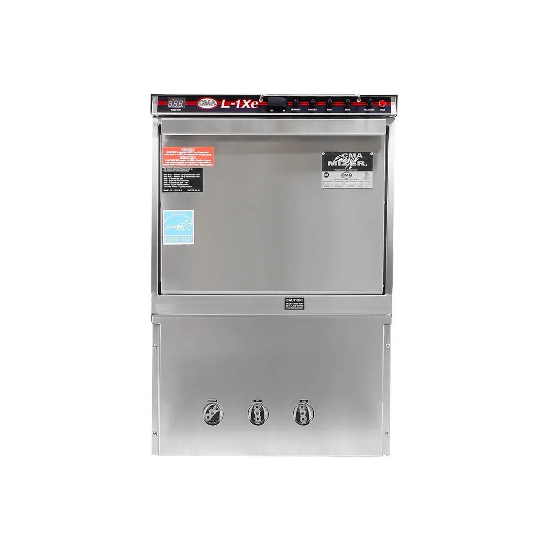CMA Dishmachines L-1XE 24" Undercounter Dishwasher/Glasswasher,40 Racks/Hr-40 Gal/Hr-Low Temp