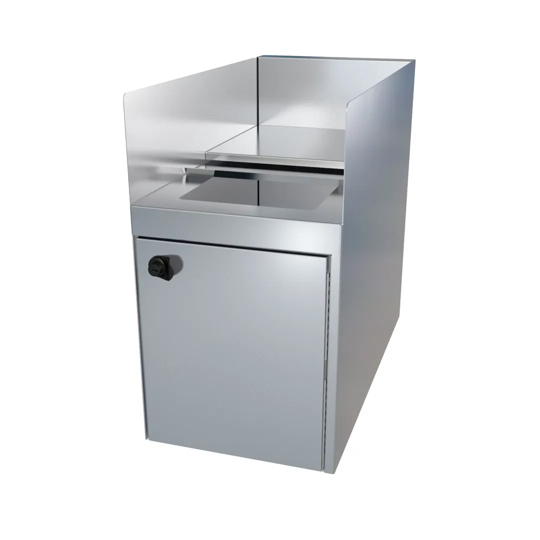 LaCrosse CL12TRA Classic 24 Trash Receptacle, 12"W X 24"D, Locking Door
