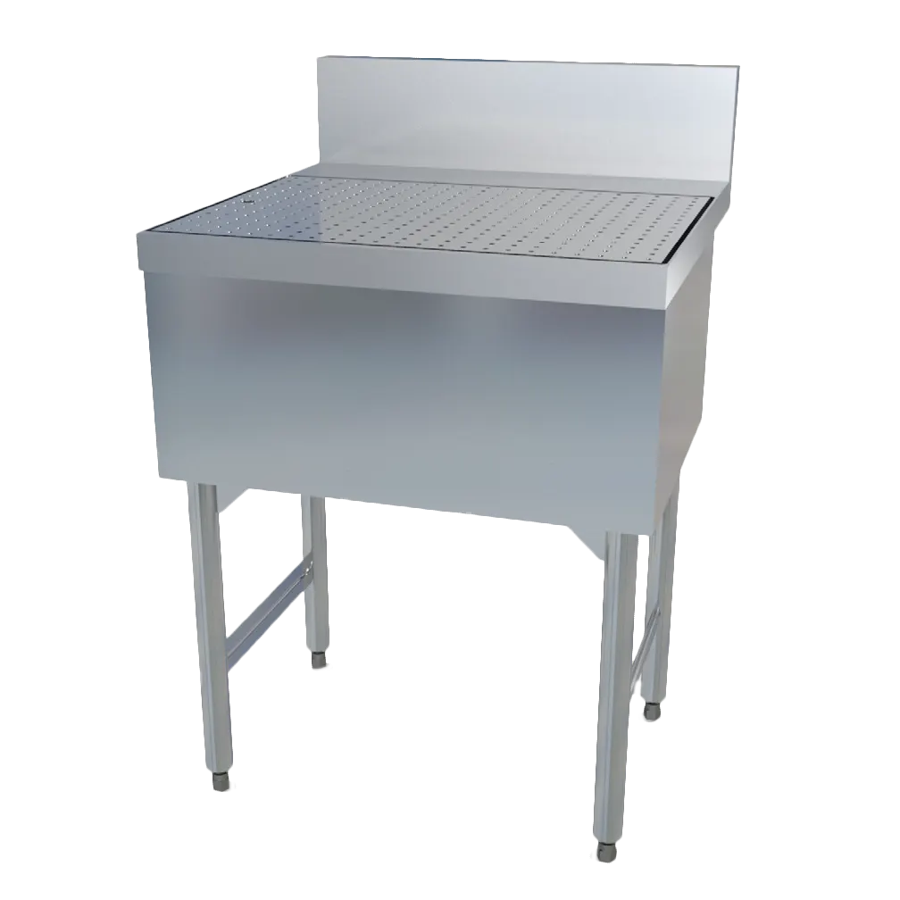 LaCrosse CLW12 Classic 24 Drainboard Unit, 12"W X 24"D, 6"H Backsplash