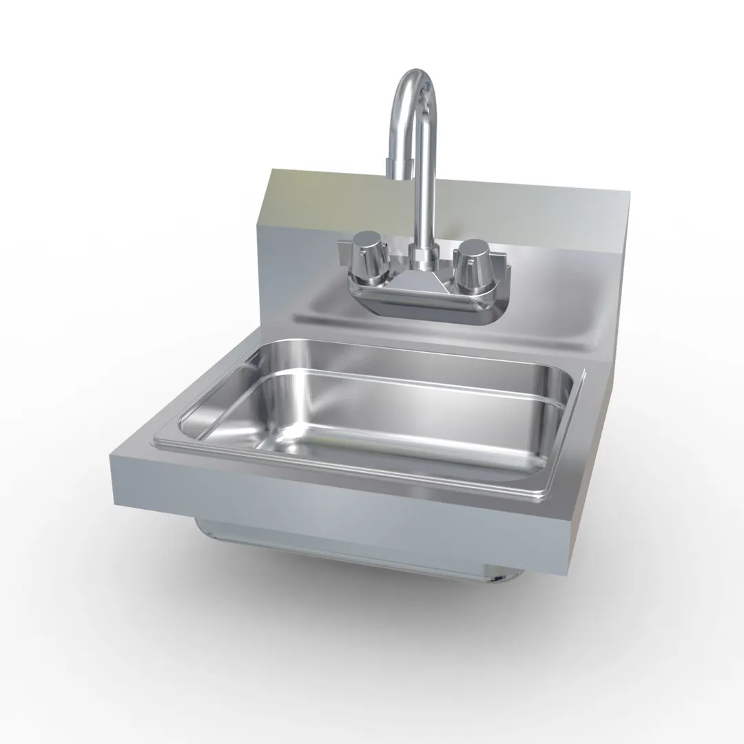 LaCrosse HS-WMS 10" Wall Mounted Hand Sink with Faucet 