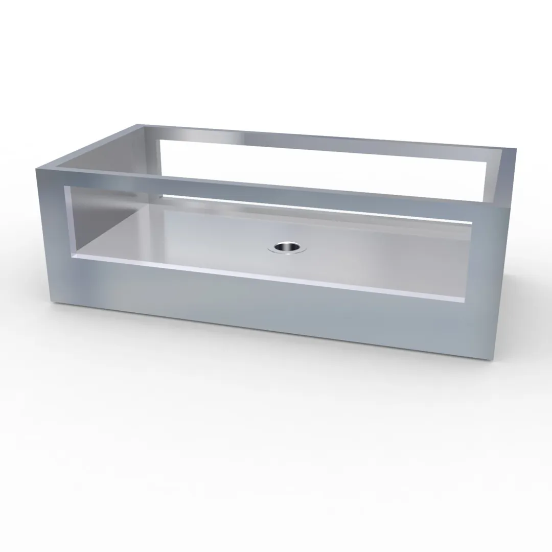 LaCrosse MDG30 Glass Front Ice Display, 30"W x 15"D x 9-1/2"H, Glass, SS Trim & Sides, NSF