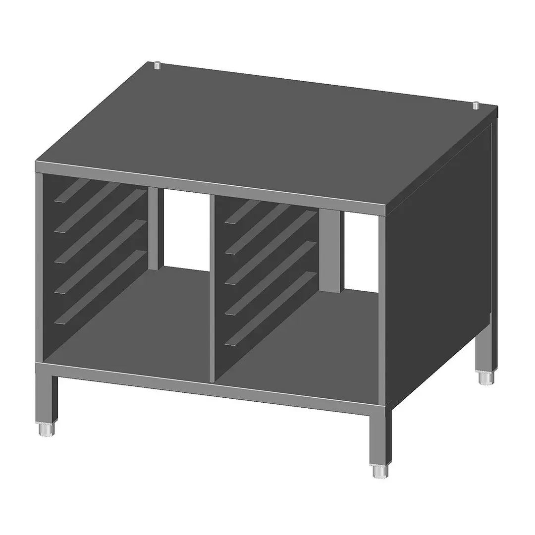 Lainox BSP064 Open Cabinet, with Side Runners, Stainless Steel, 6 + 6 X En1