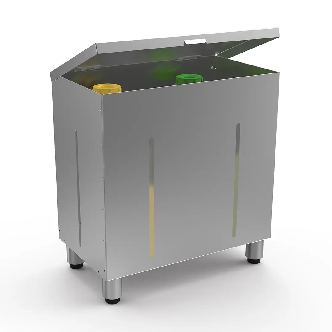 Lainox CPD20 Detergent Container, Top Loading, 2.64 Lbs. Capacity, AISI 304 Stainless Steel