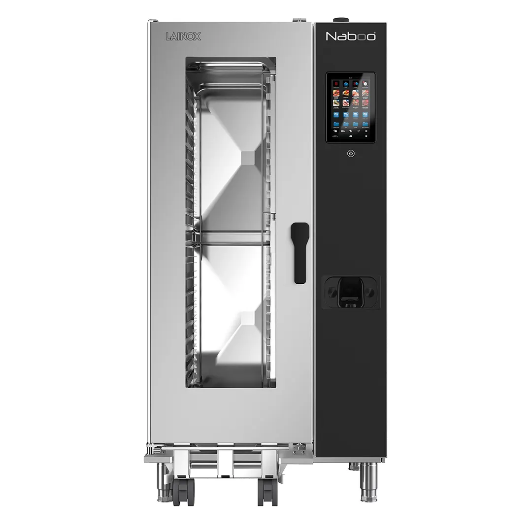 Lainox NAG201B Full Size 20 Pan Gas Combi Oven w/ Programmable Controls, Steam Generator, 177.431 BTU