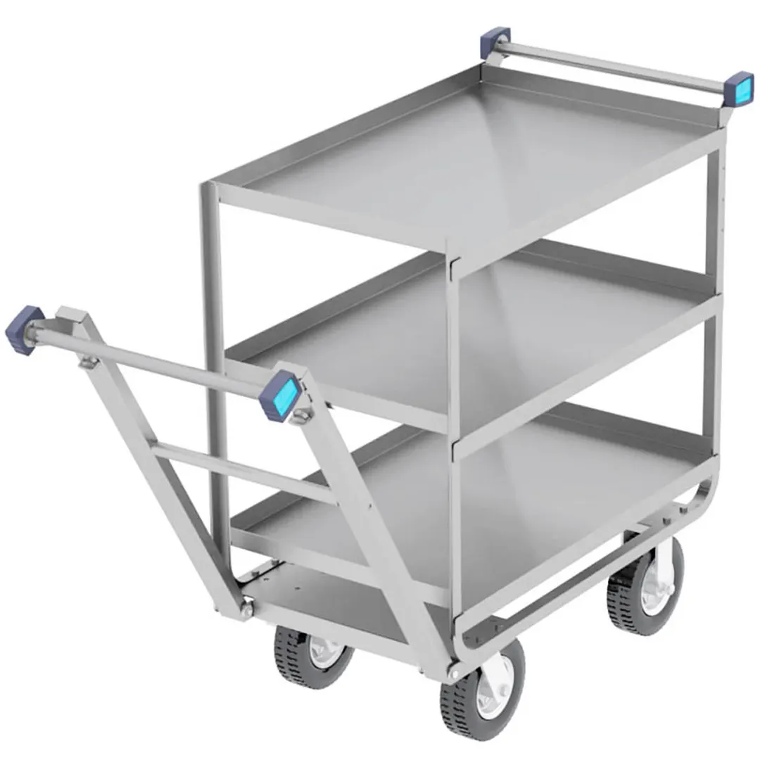 Lakeside 155046 Multi-Terrain Mobility Cart w/ (3) 21" x 33" Shelves