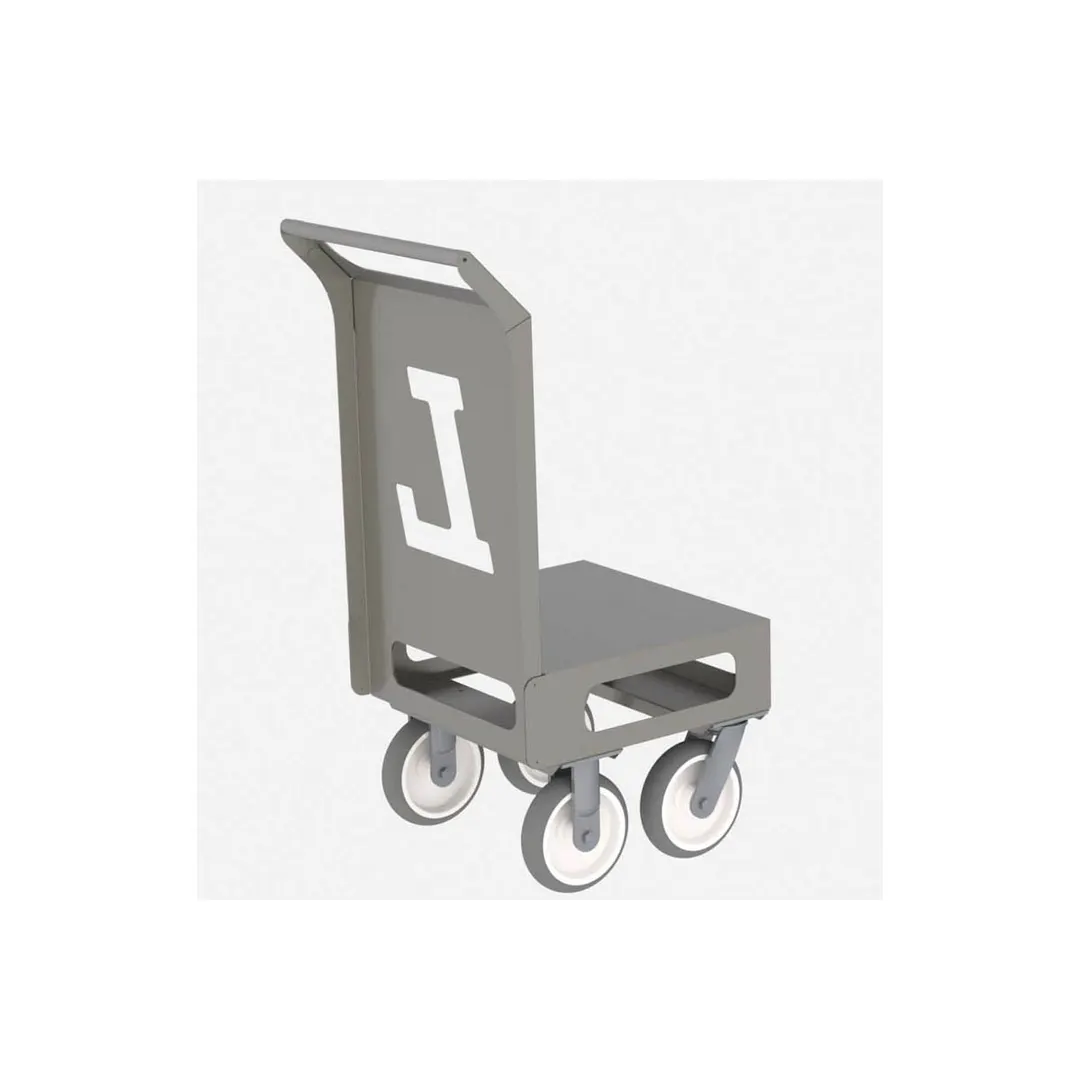 Lakeside 155048 Stainless Steel Utility Dolly, 300 lbs, 30x20 Platform, 8 Casters