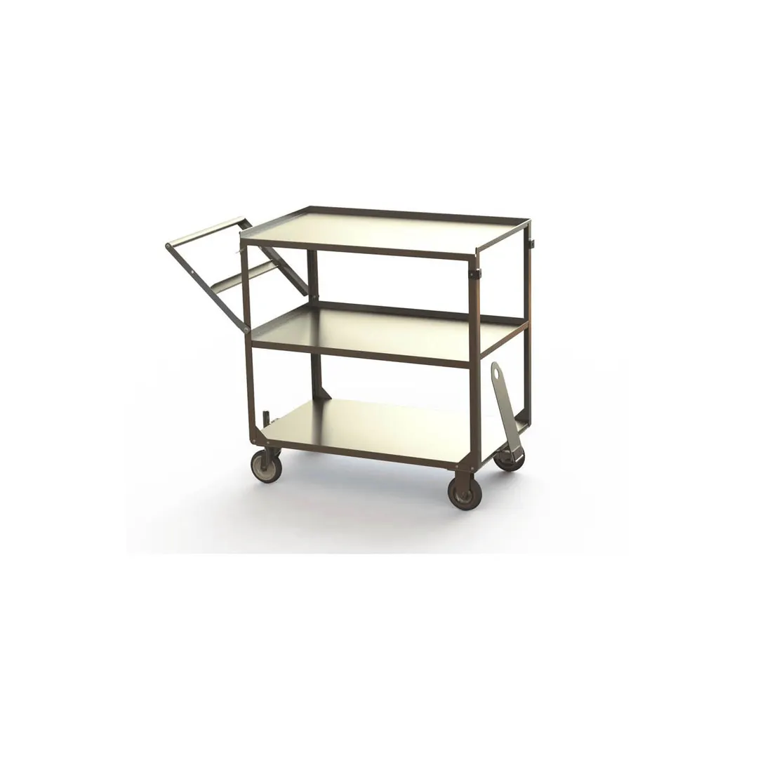 Lakeside 158859 Easy-Tow™ Classroom Meal Delivery Cart with 3 Shelves (35" x 21")