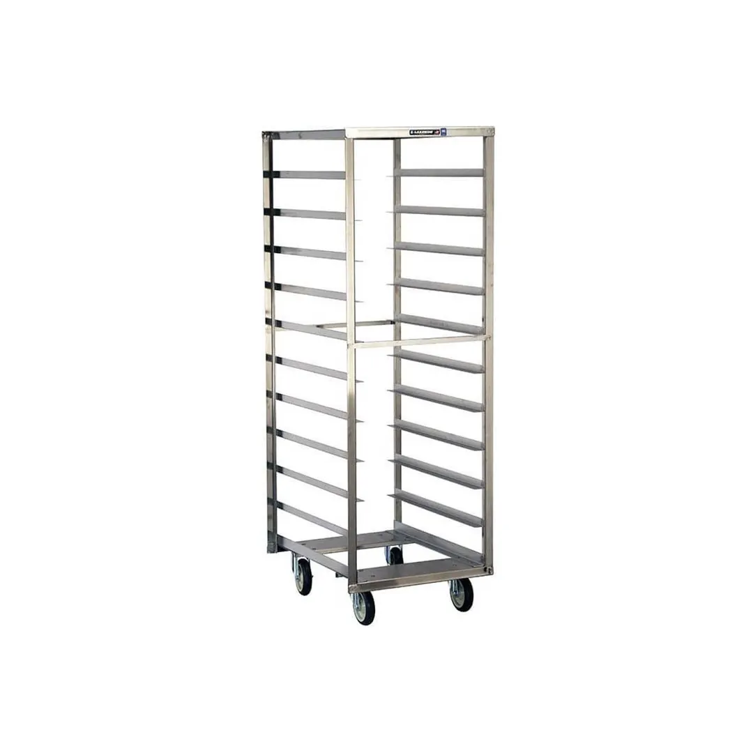 Lakeside 182 11 Pan End Load Full Height Stainless Steel Bun / Sheet Pan Rack w/ 5" Bottom Load Slides
