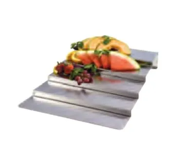 Lakeside 200 Display Riser – 28" W x 17" D Rectangular Stainless Steel with Five 3" Deep Steps, USA Made