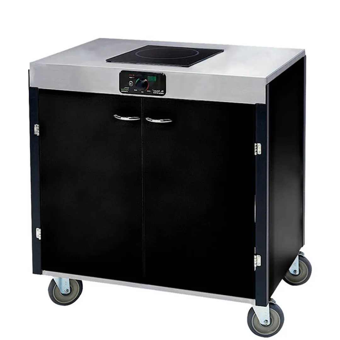Lakeside 2060 Creation Express Station Mobile Cooking Cart w/ 1 Induction Burner, No Filtration System