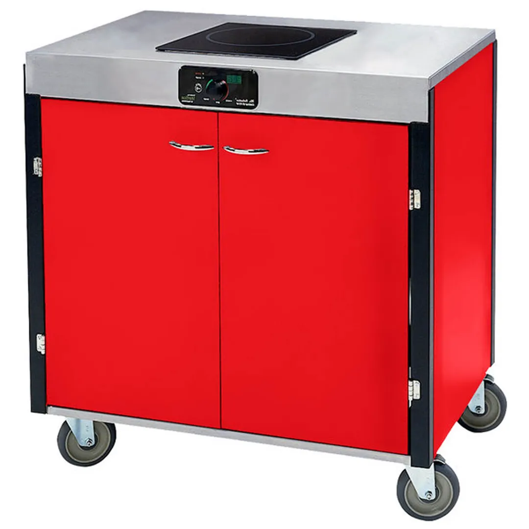 Lakeside 2060 Creation Express Station Mobile Cooking Cart w/ 1 Induction Burner, No Filtration System