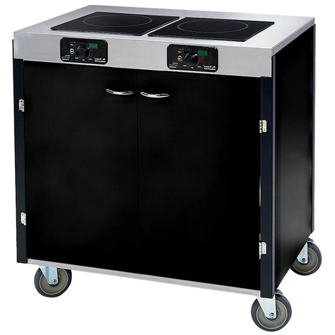 Lakeside 2070 Creation Express Station Mobile Cooking Cart w/ 2 Induction Burner, No Filtration System