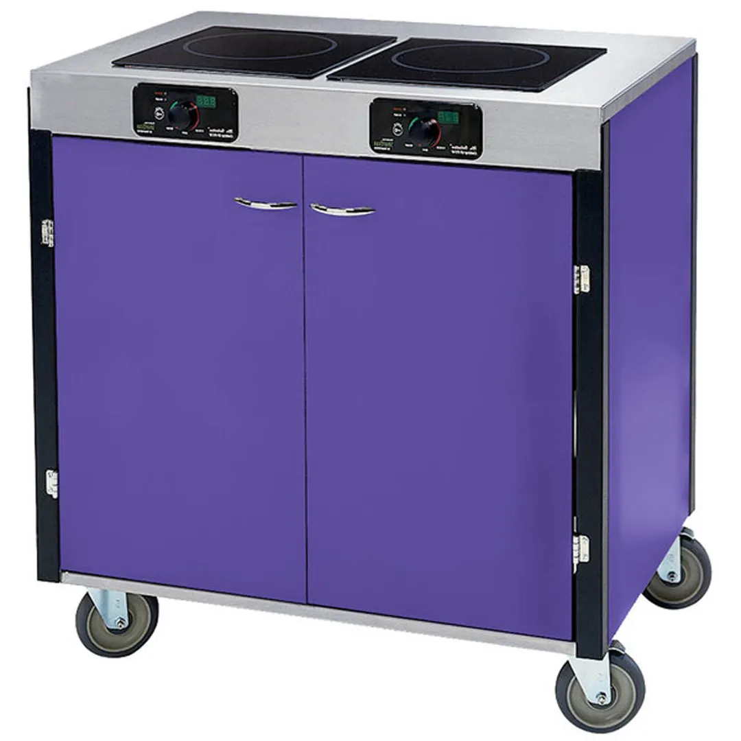 Lakeside 2070 Creation Express Station Mobile Cooking Cart w/ 2 Induction Burner, No Filtration System