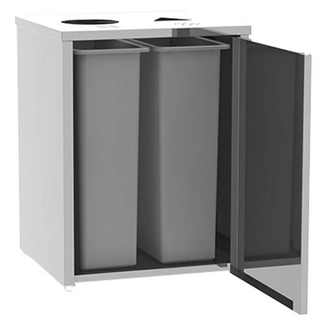 Lakeside 3312 Waste & Recycle Station, 26-1/2"W X 23-1/4"D X 34-1/2"H