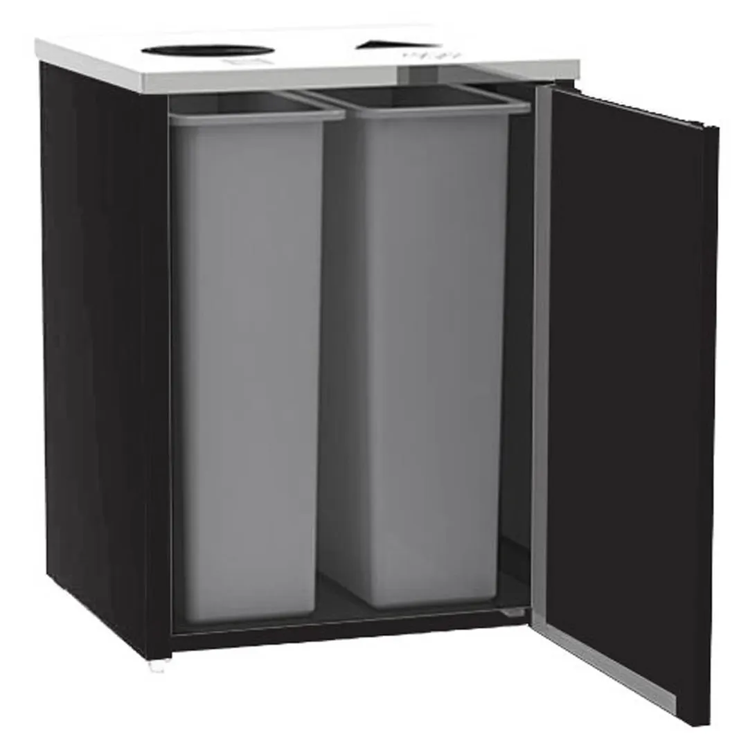 Lakeside 3312 Waste & Recycle Station, 26-1/2"W X 23-1/4"D X 34-1/2"H