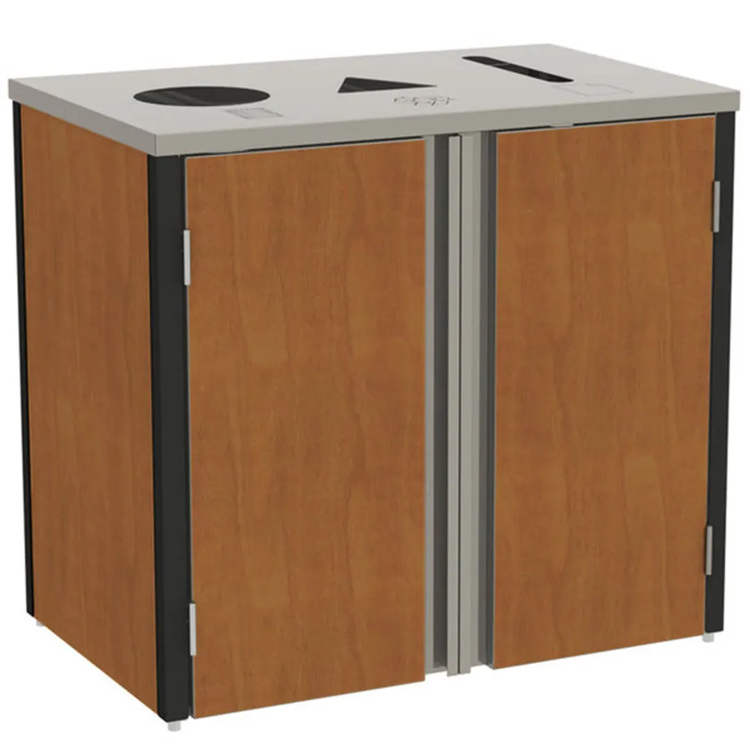 Lakeside 3415 Waste & Recycle Station, 37-1/2"W X 23-1/4"D X 34-1/2"H