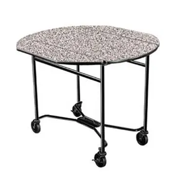 Lakeside 412 Room Service Table, Drop-Leaf, Round Top, Plastic Laminated Top, 40" Diameter