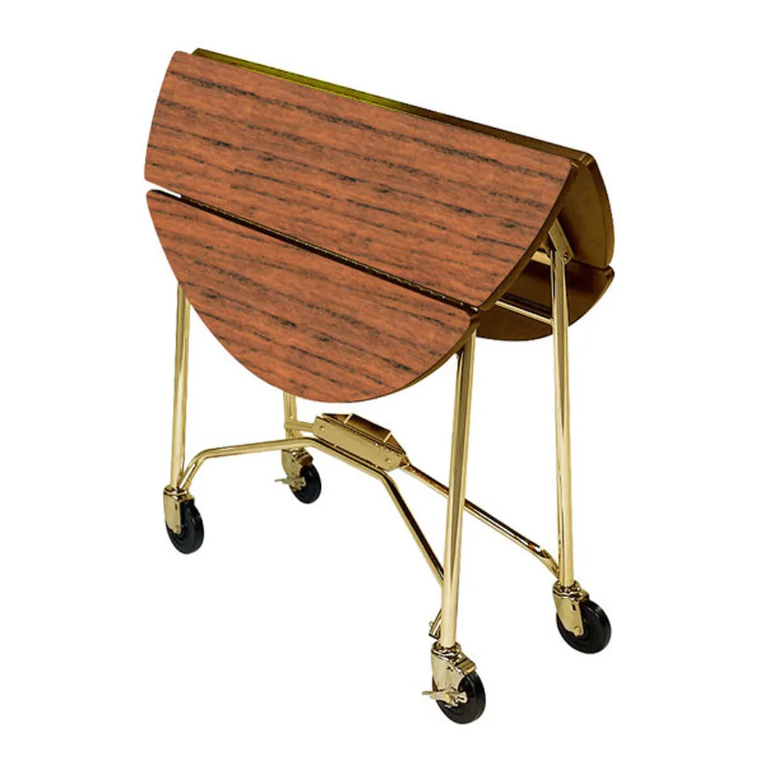 Lakeside 415 Room Service Table, Folding, Round Top, Plastic Laminated Top, 40" Diameter