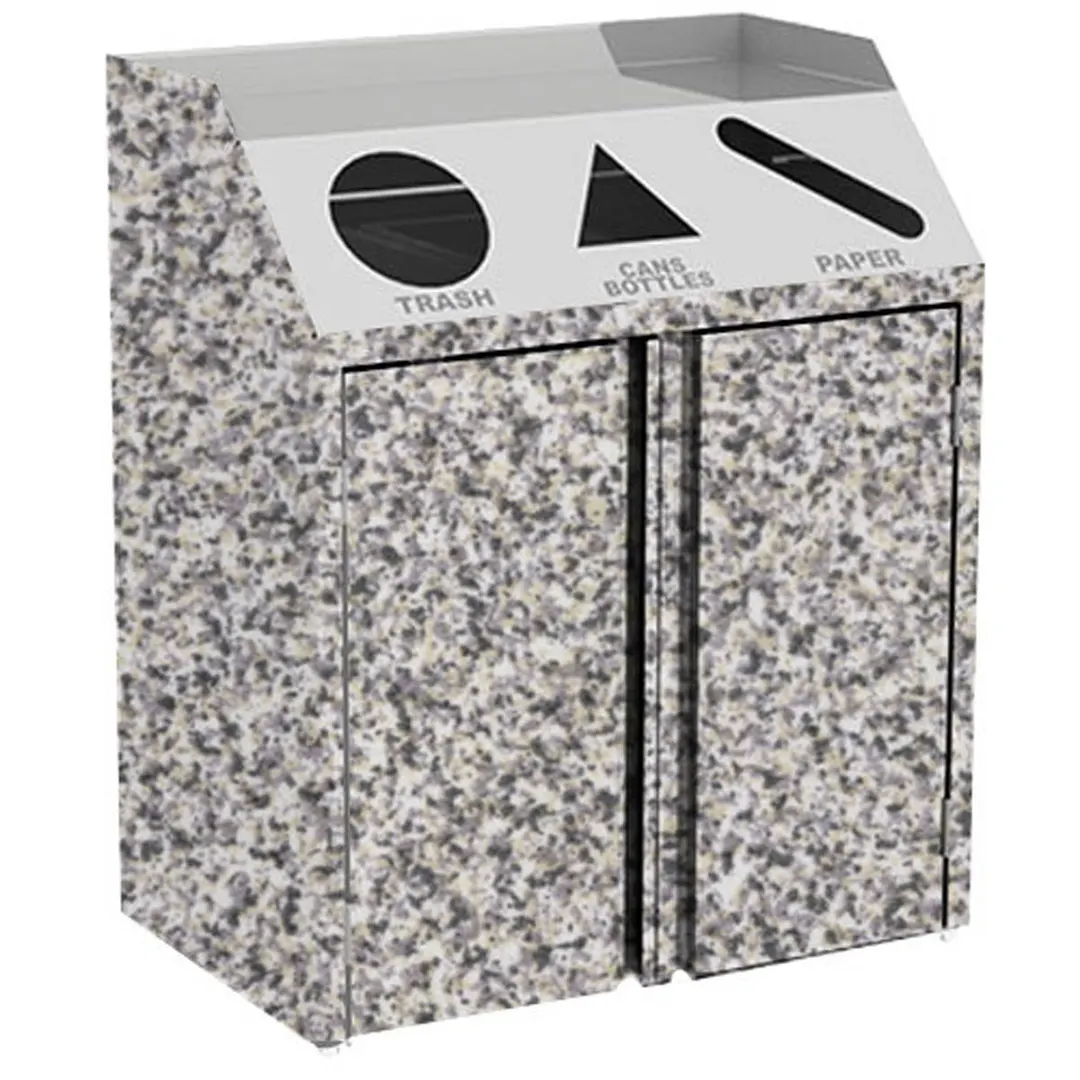 Lakeside 4315 Waste & Recycle Station, 37-1/2"W X 23-1/4"D X 45-1/2"H
