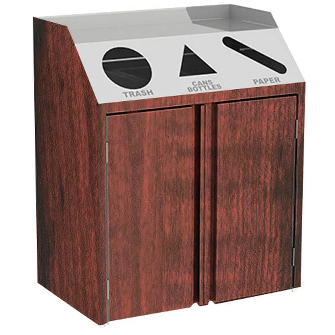 Lakeside 4315 Waste & Recycle Station, 37-1/2"W X 23-1/4"D X 45-1/2"H