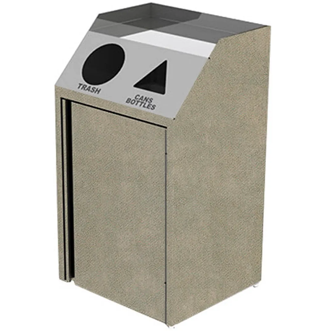 Lakeside 4412 Waste & Recycle Station, 26-1/2"W X 23-1/4"D X 45-1/2"H