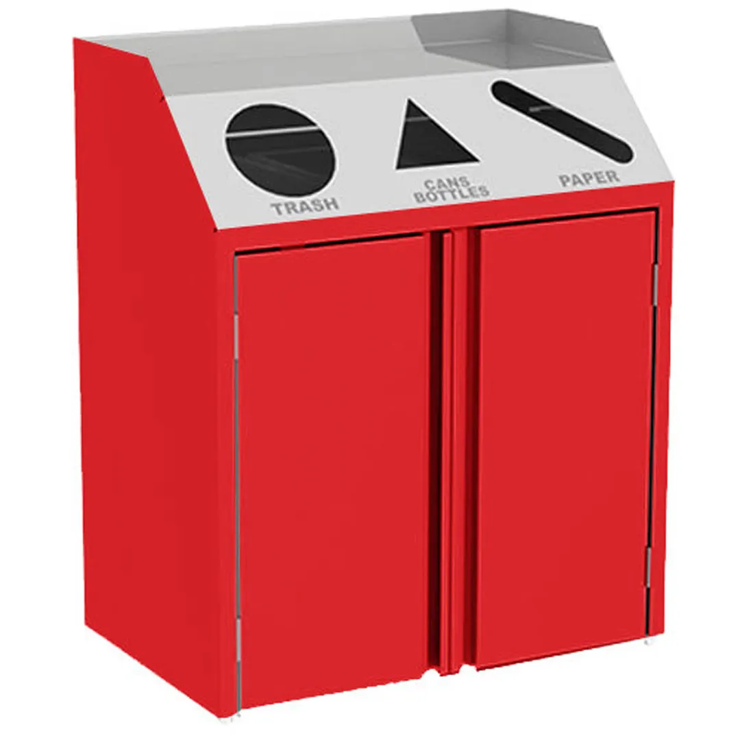Lakeside 4415 Waste & Recycle Station, 37-1/2"W X 23-1/4"D X 45-1/2"H