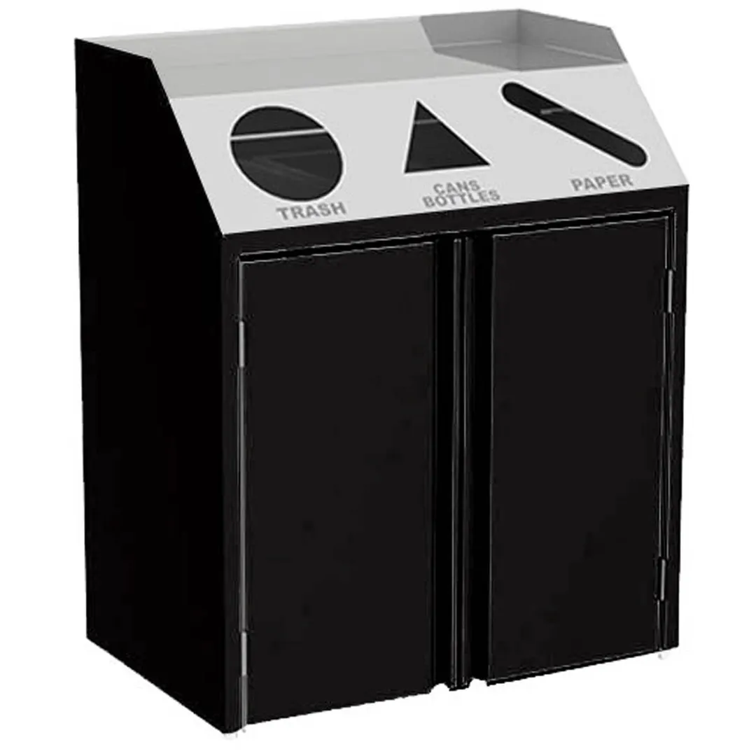 Lakeside 4415 Waste & Recycle Station, 37-1/2"W X 23-1/4"D X 45-1/2"H