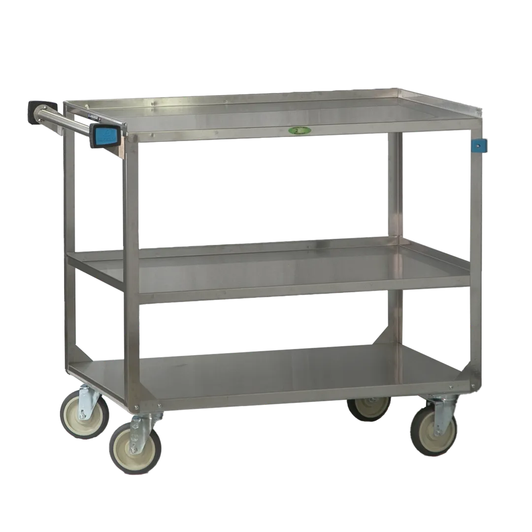 Lakeside 444ES Stainless Steel 3-Shelf Utility Cart w/ 500 lbs Capacity
