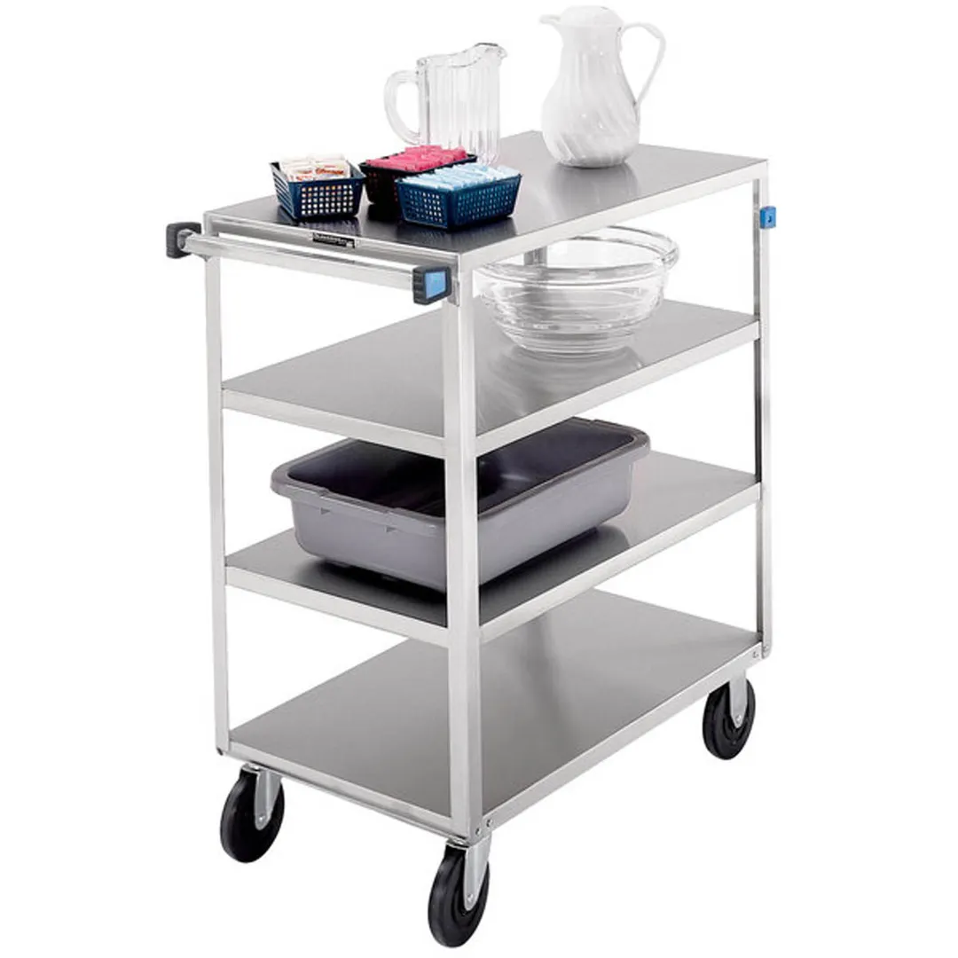 Lakeside 446 Stainless Steel 4-Shelf Open Tray Truck w/ 11-1/8" Clearance