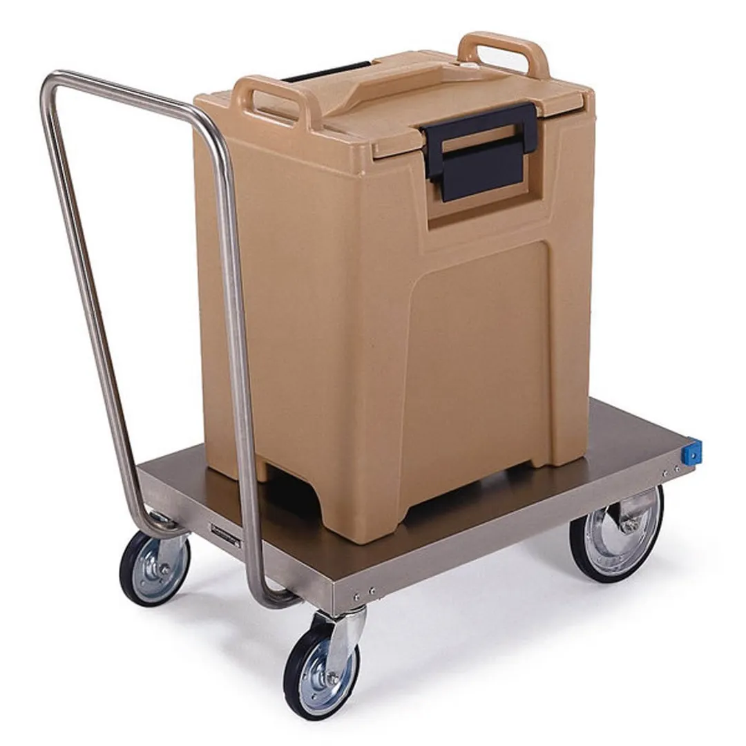 Lakeside 454 Stainless Steel Platform Truck, 20x30, 650 lb, Single Handle, Swivel Casters