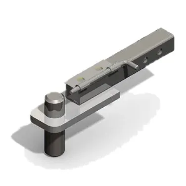 Lakeside 4755 Male Hitch End for Carts with 6" or 8" Casters, Heavy Duty