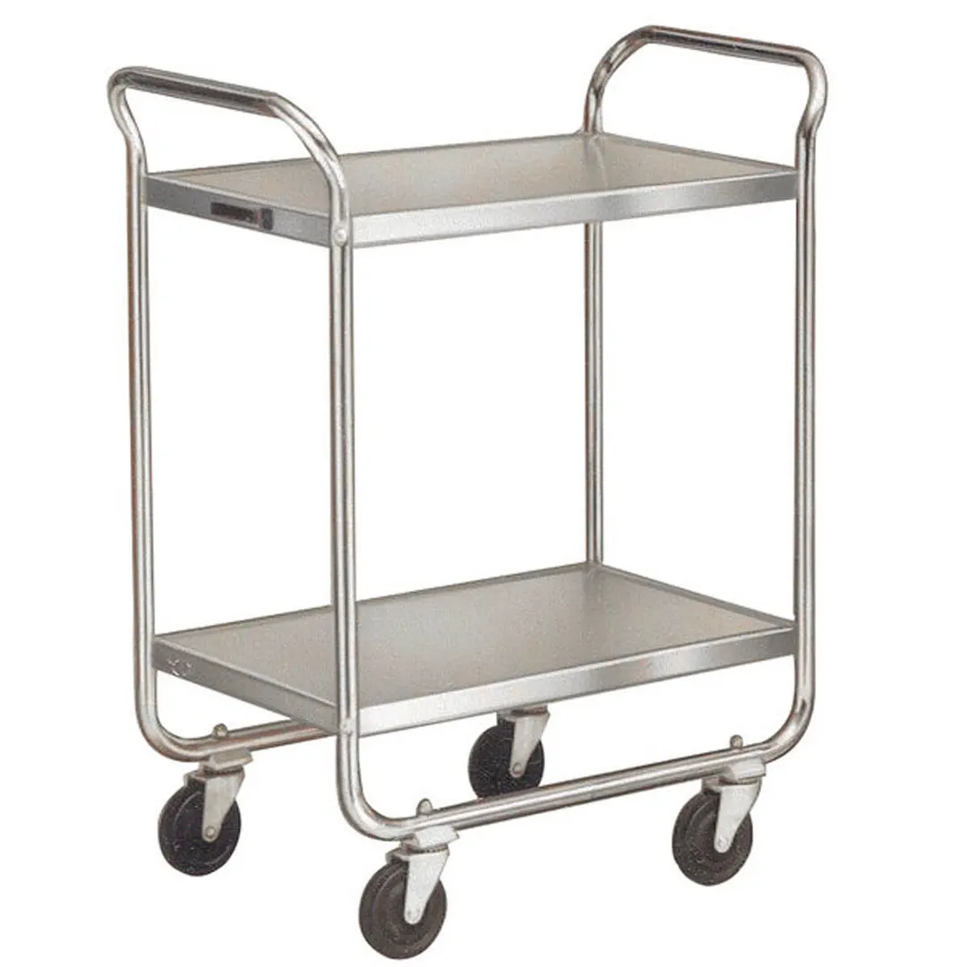 Lakeside 4938 Handler™ Stainless Steel 2-Shelf Tough Transport Utility Cart