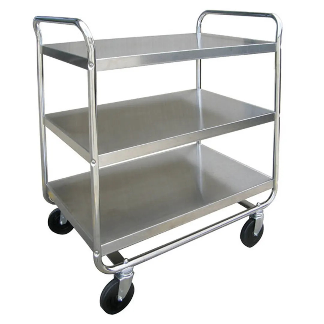 Lakeside 4944 39" Handler™ 3-Shelf Stainless Steel Tough Transport Utility Cart 