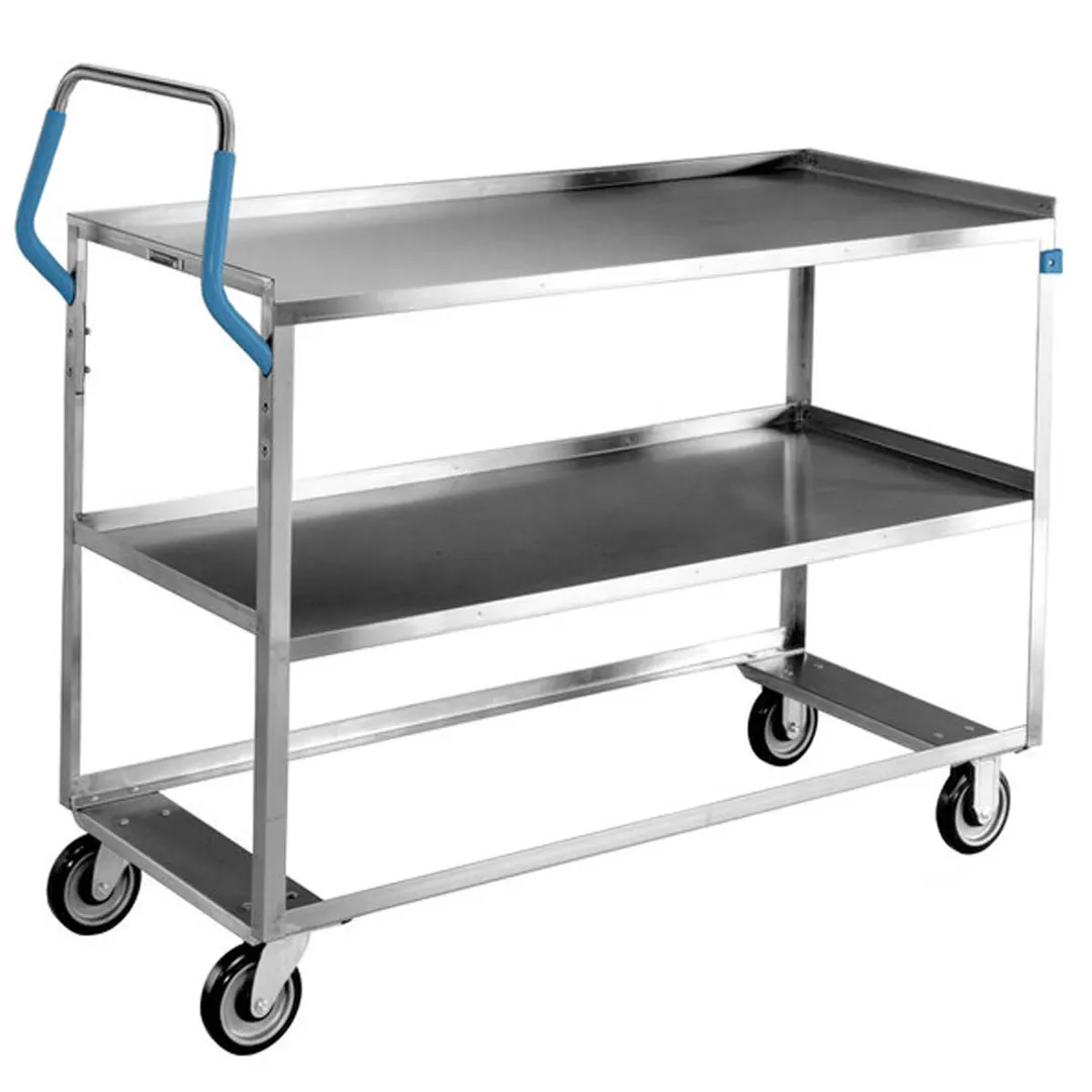 Lakeside 4958 55" Handler™ 2-Shelf Stainless Steel Tough Transport Utility Cart 