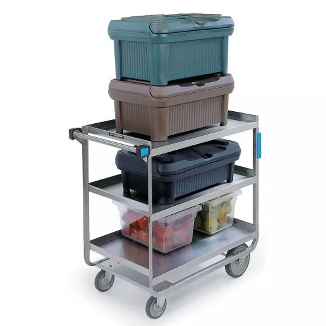 Lakeside 522 NSF Stainless Steel 3 Shelf Utility Cart - 700 lb. Capacity