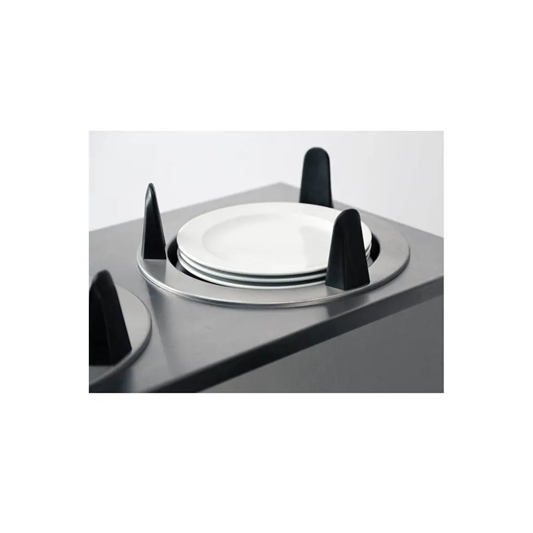 Lakeside 5310 Mobile Enclosed 3-Stack Dish Dispenser w/ 10-1/8" Dia. Dish Size, Unheated