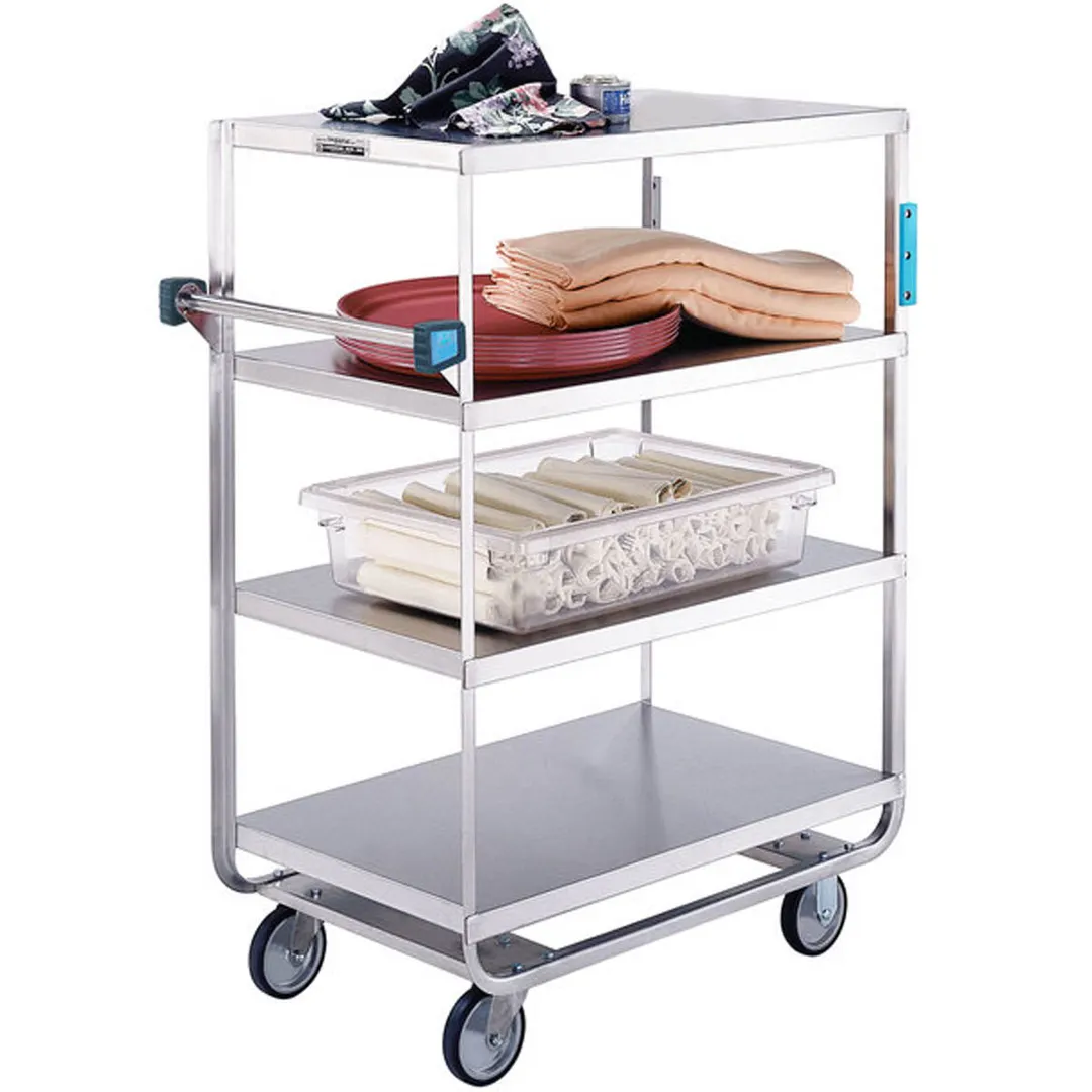 Lakeside 548 Stainless Steel 4-Shelf Open Tray Truck w/ 7" Clearance