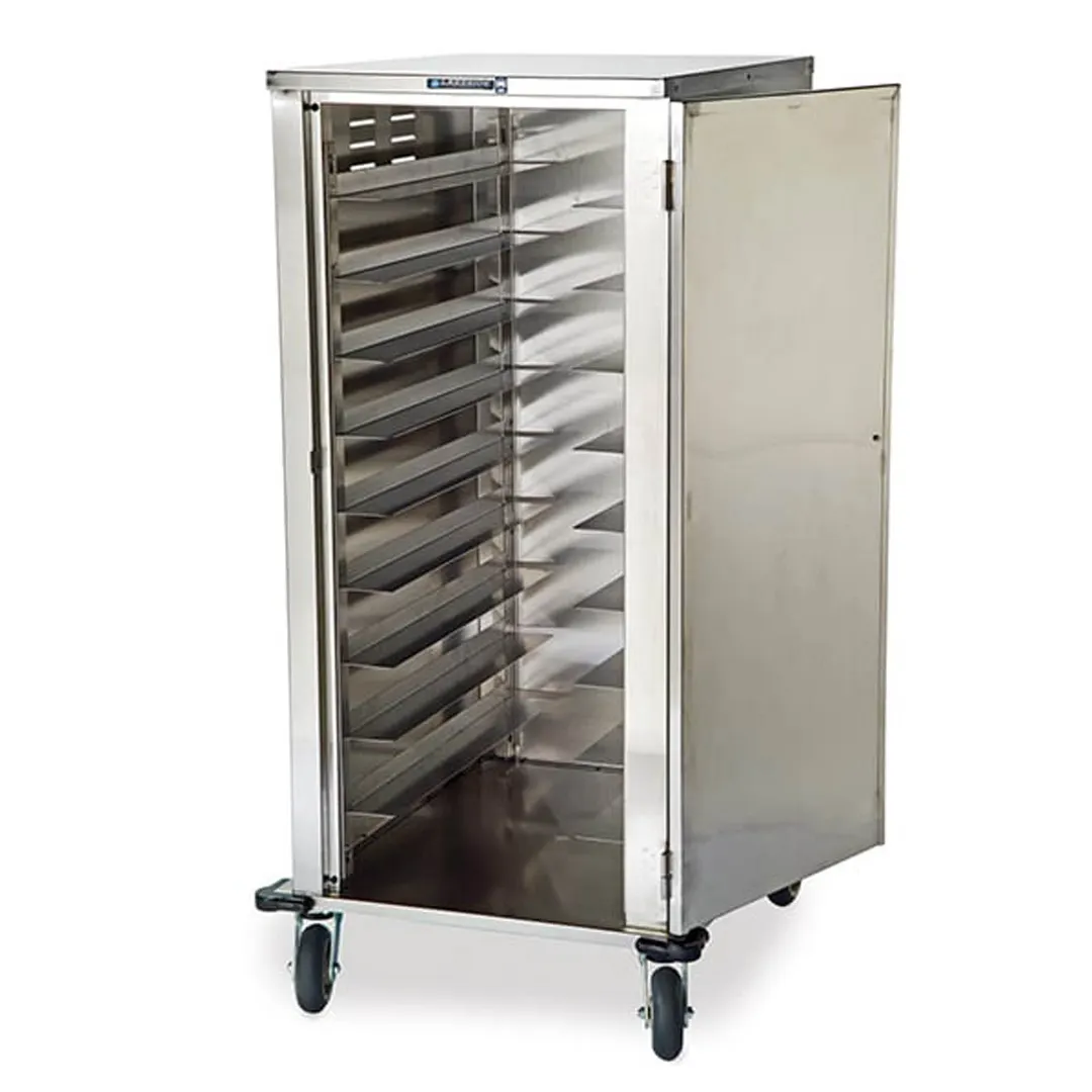 Lakeside 5620 Stainless Steel 20 Tray Elite Series Meal Delivery Cart w/ 1 Door, 1 Compartment