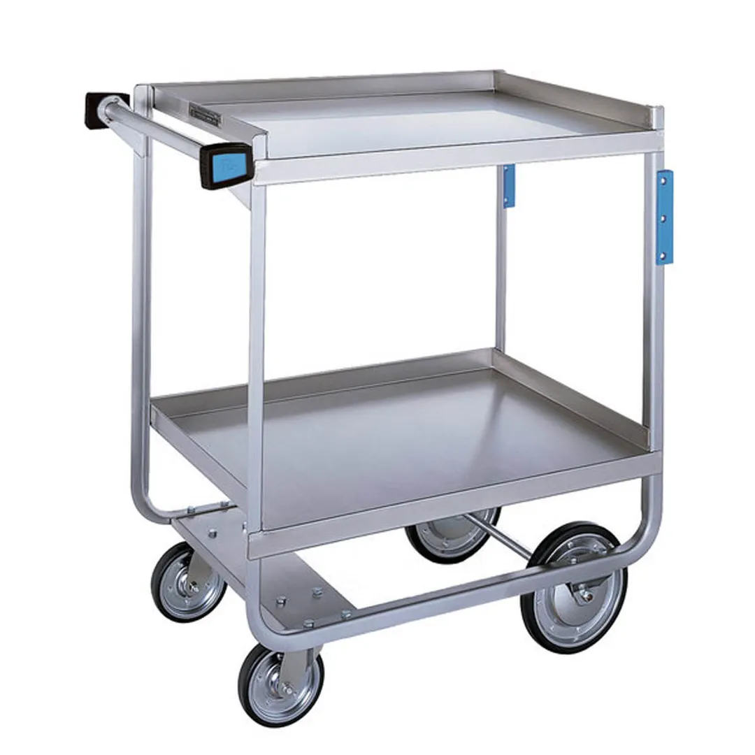 Lakeside 5920 41" Ergo-One® Heavy Duty Stainless Steel 2 Shelf Utility Cart - 700 lb. Capacity