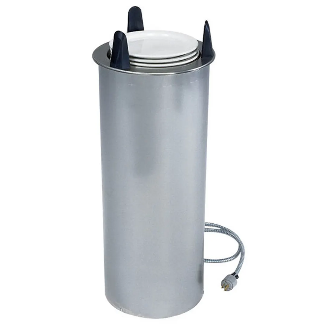 Lakeside 6000 Heated Drop In Dish Dispenser, Max Dish Size 5" diameter