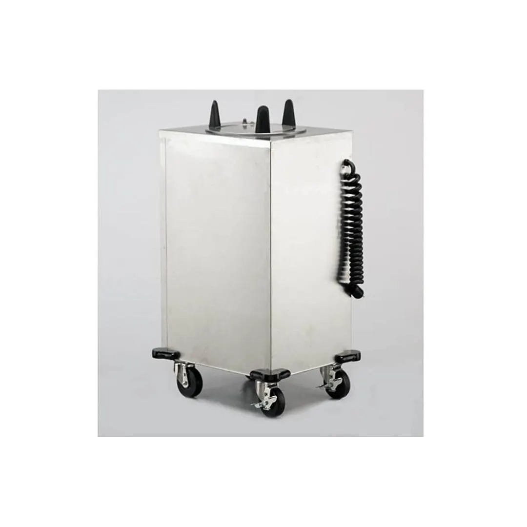 Lakeside 6109 Mobile Heated Single Stack Dish Dispenser Dispenser, 8-1/4"-9-1/8" Plates