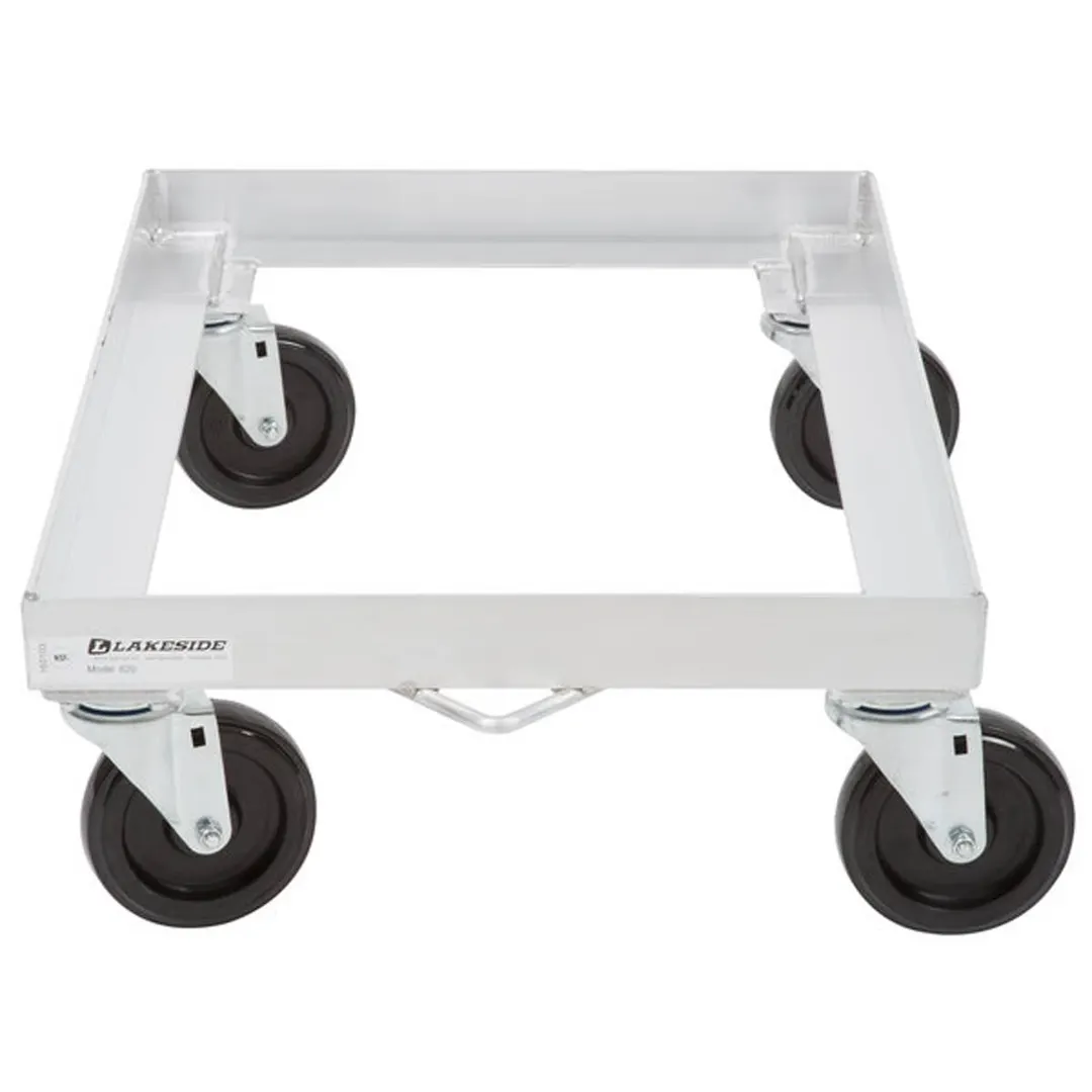 Lakeside 620 Aluminum Sheet Pan Dolly, Single Stack, 500 lb, 5" Swivel Casters, NSF