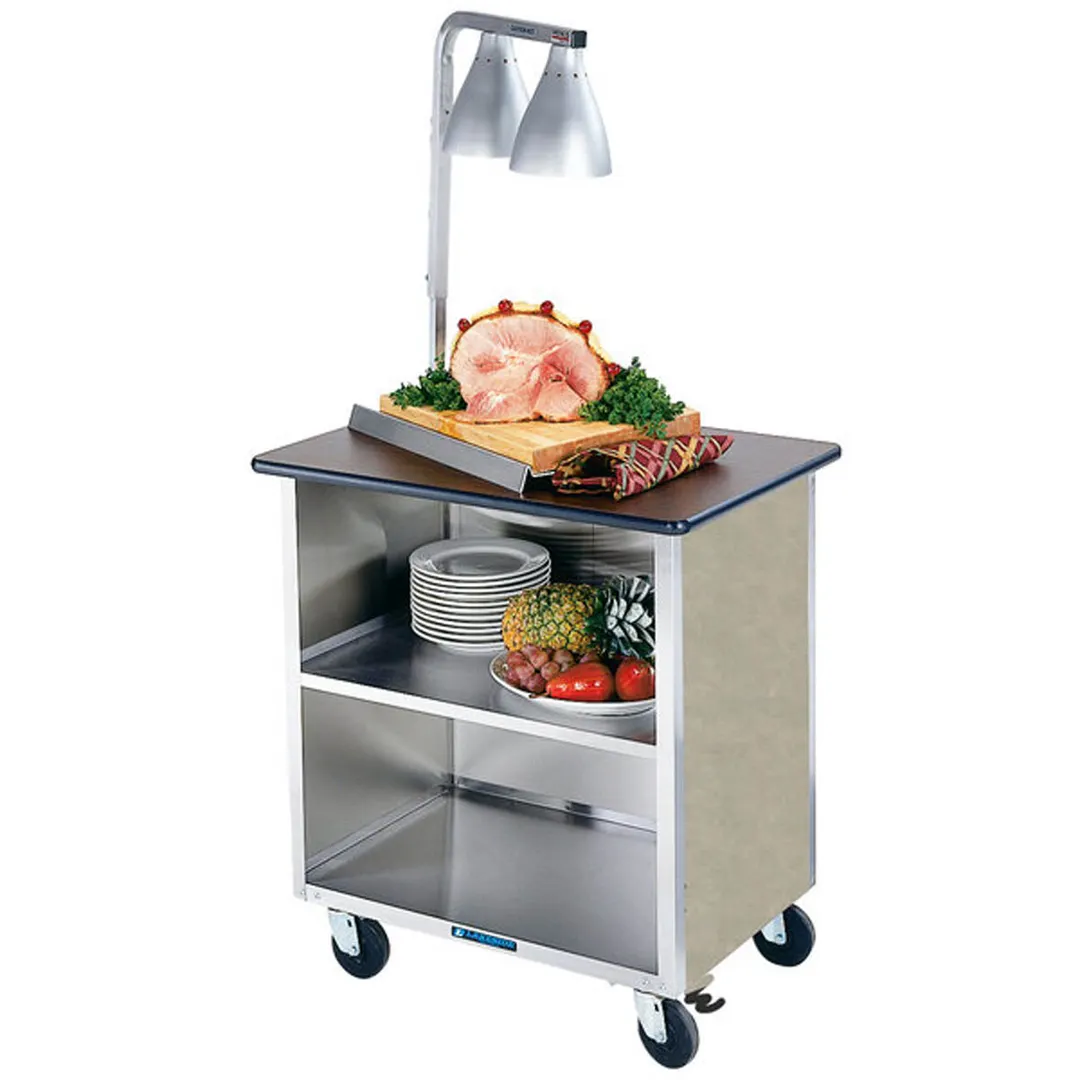 Lakeside 626 28" Stainless Steel 3 Shelf Bus Cart w/ Enclosed Base (3) Sides