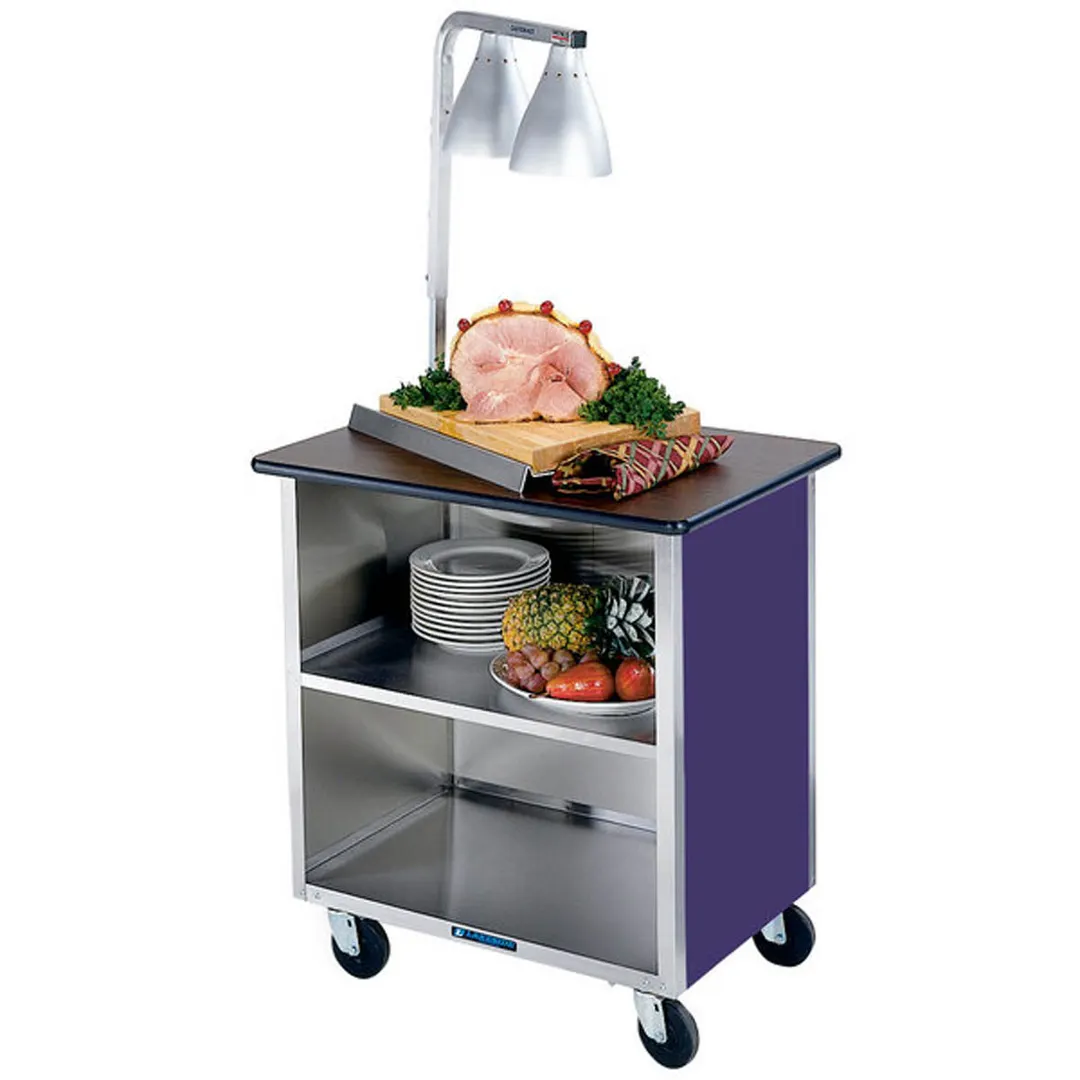 Lakeside 626 28" Stainless Steel 3 Shelf Bus Cart w/ Enclosed Base (3) Sides