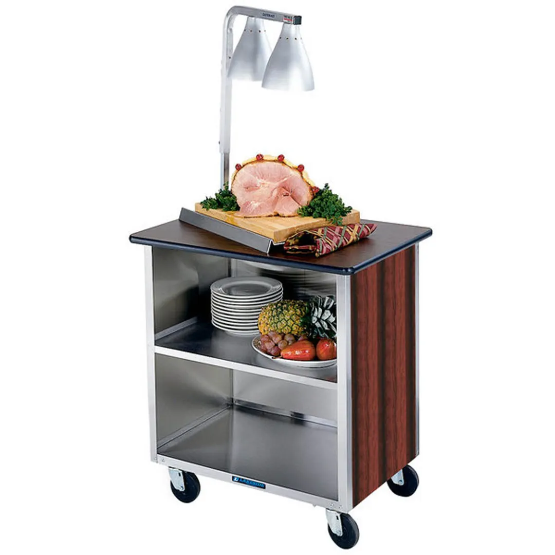 Lakeside 626 28" Stainless Steel 3 Shelf Bus Cart w/ Enclosed Base (3) Sides