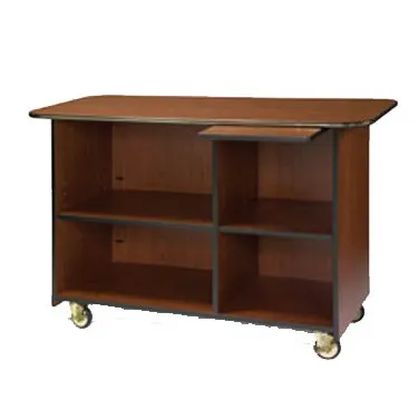Lakeside 68112 Breakout Dining Station w/ Top Right Compartment, 1 Pull-Out Shelf, Adjustable Shelves